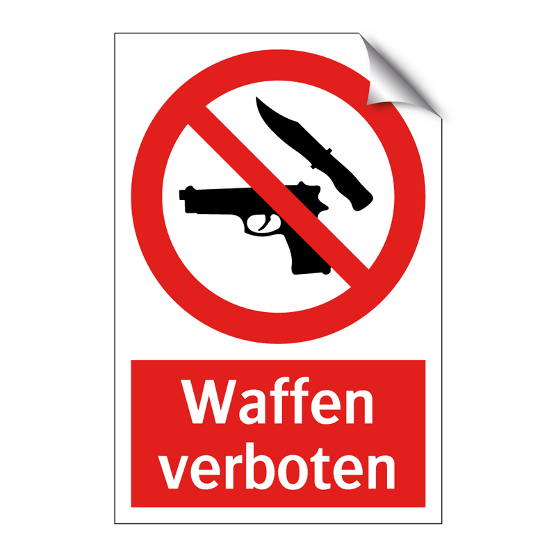 Waffen verboten