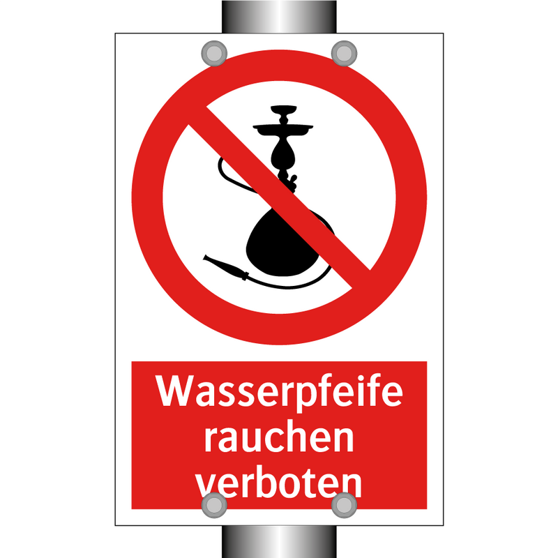 Wasserpfeife rauchen verboten