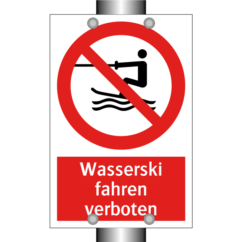 Wasserski fahren verboten