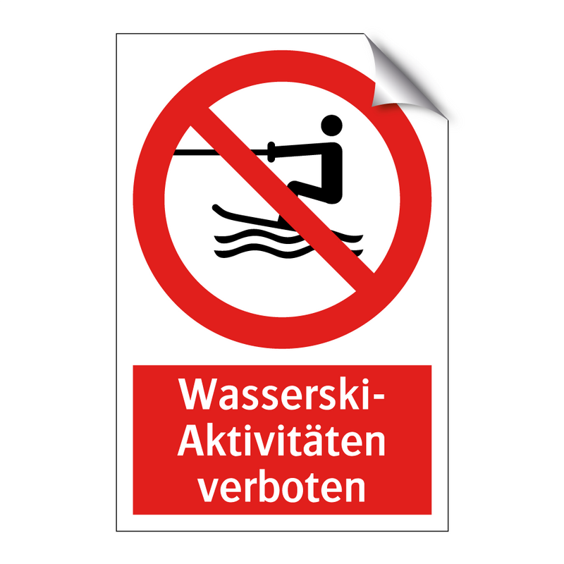 Wasserski- Aktivitäten verboten