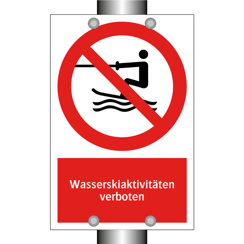 Wasserskiaktivitäten verboten