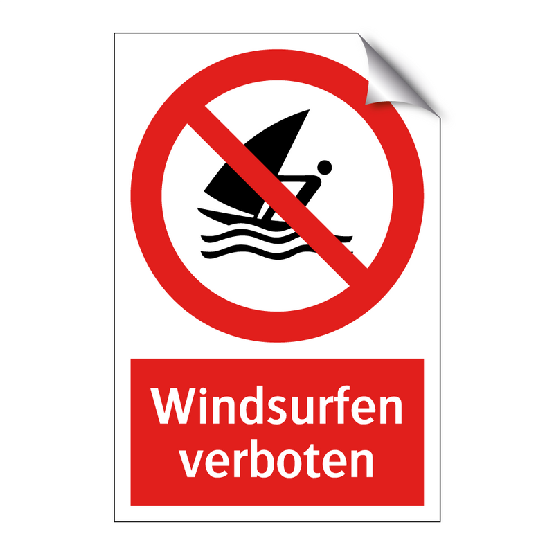 Windsurfen verboten