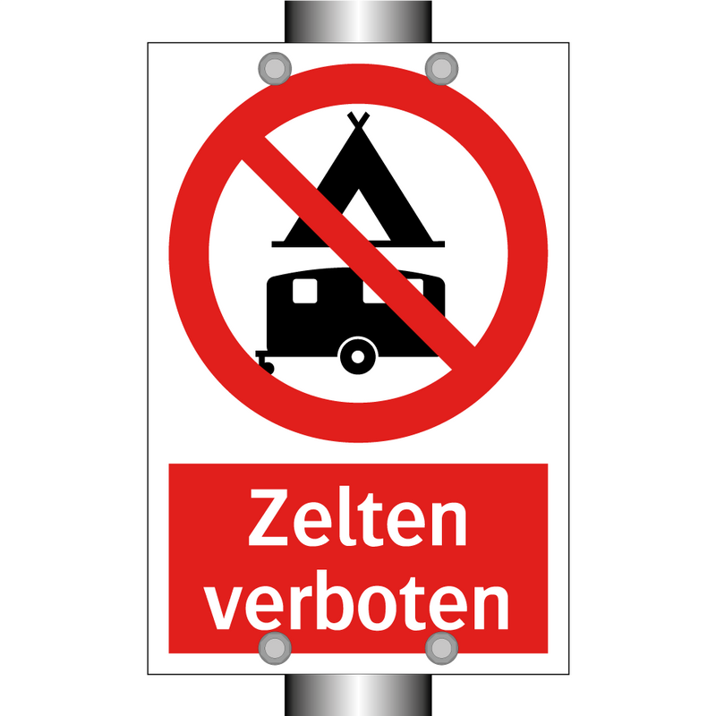 Zelten verboten