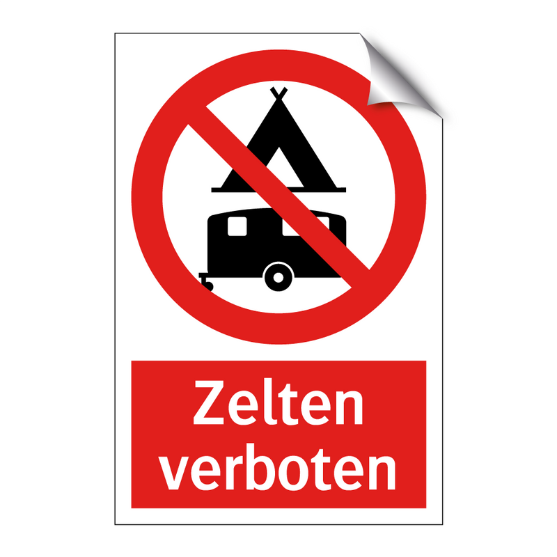 Zelten verboten