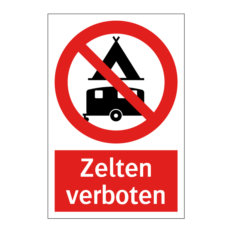 Zelten verboten