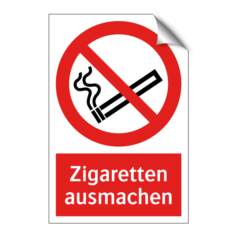 Zigaretten ausmachen