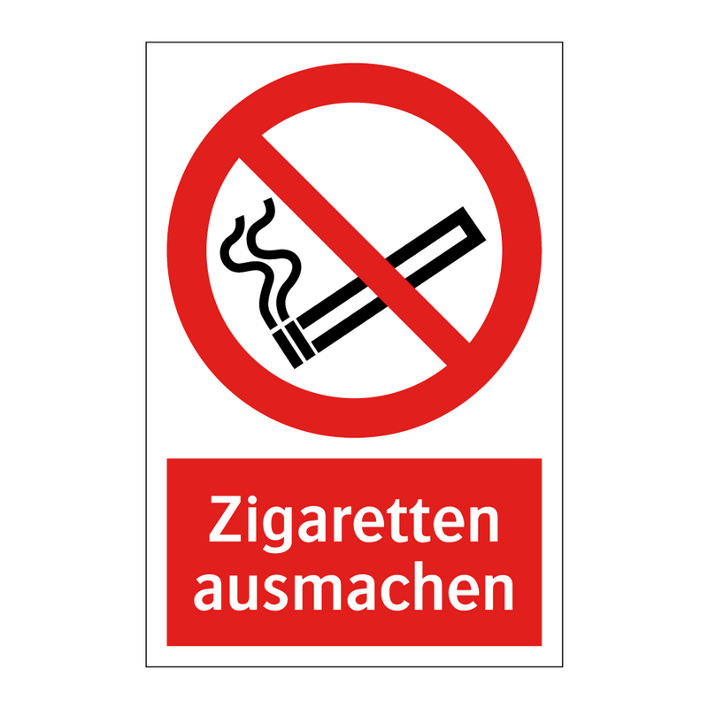 Zigaretten ausmachen