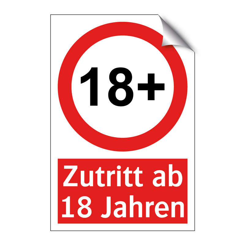 Zutritt ab 18 Jahren