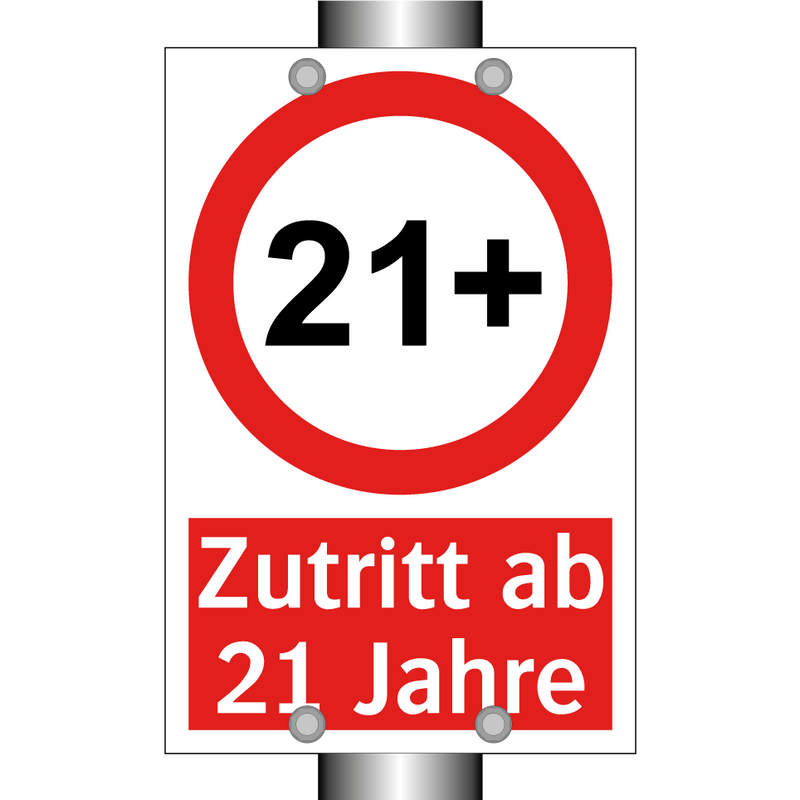 Zutritt ab 21 Jahre