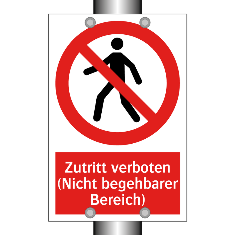 Zutritt verboten (Nicht begehbarer Bereich)