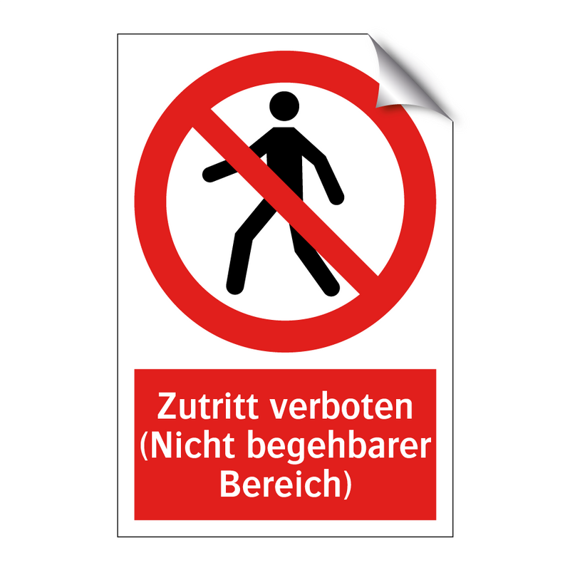 Zutritt verboten (Nicht begehbarer Bereich)