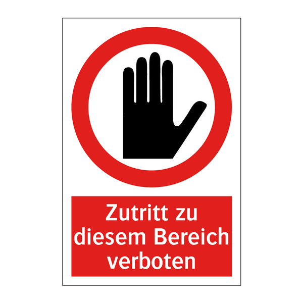 Zutritt zu diesem Bereich verboten