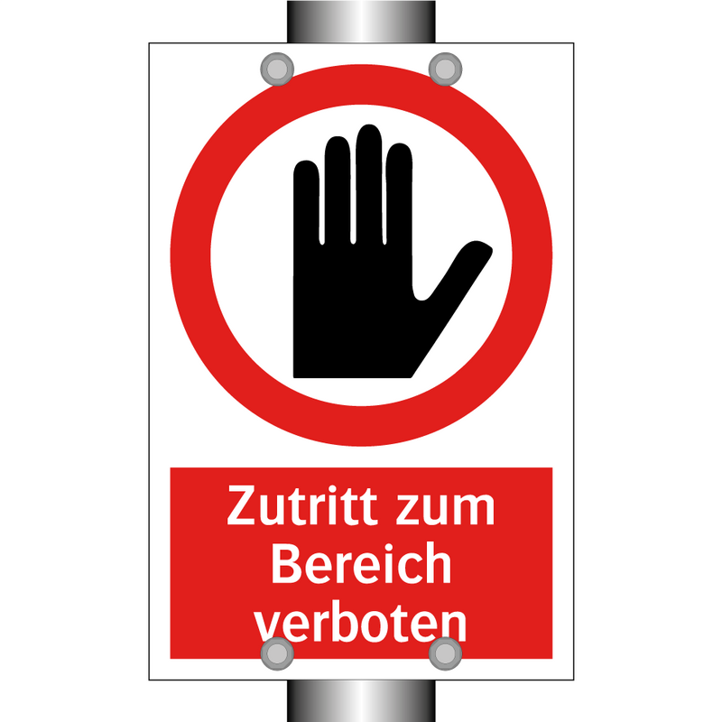 Zutritt zum Bereich verboten