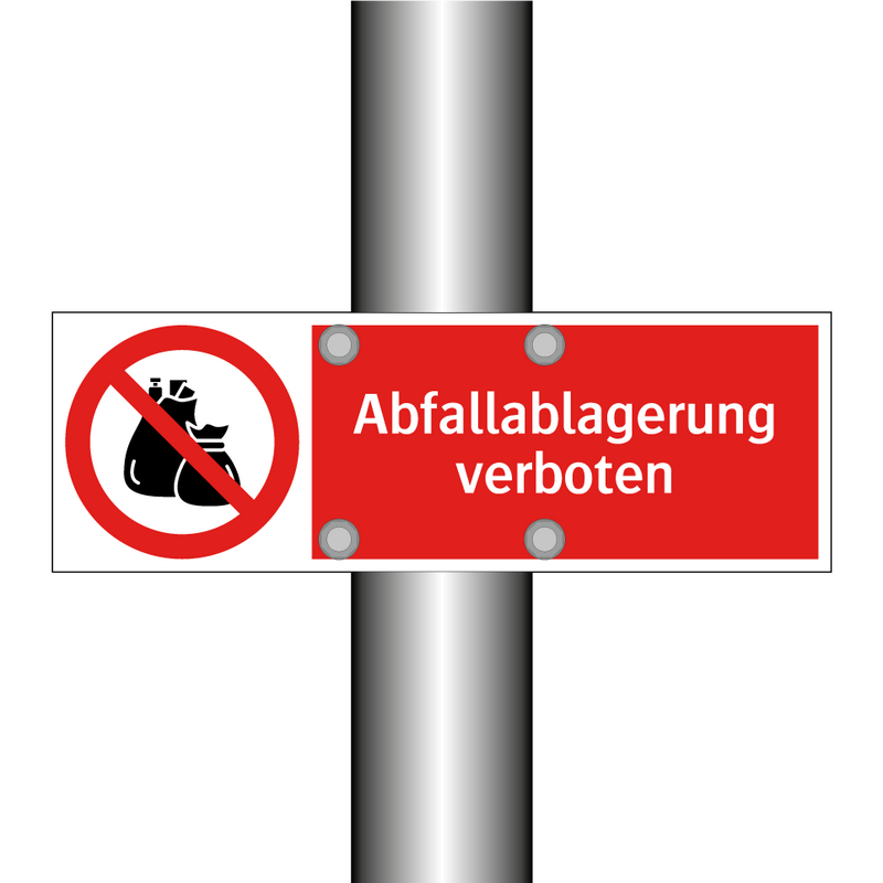 Abfallablagerung verboten