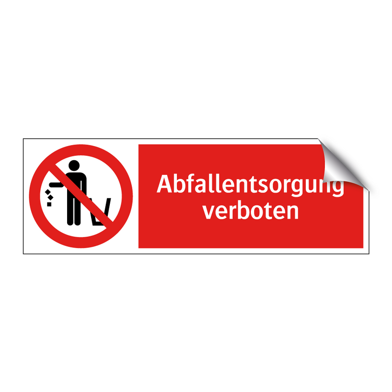 Abfallentsorgung verboten