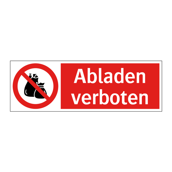 Abladen verboten