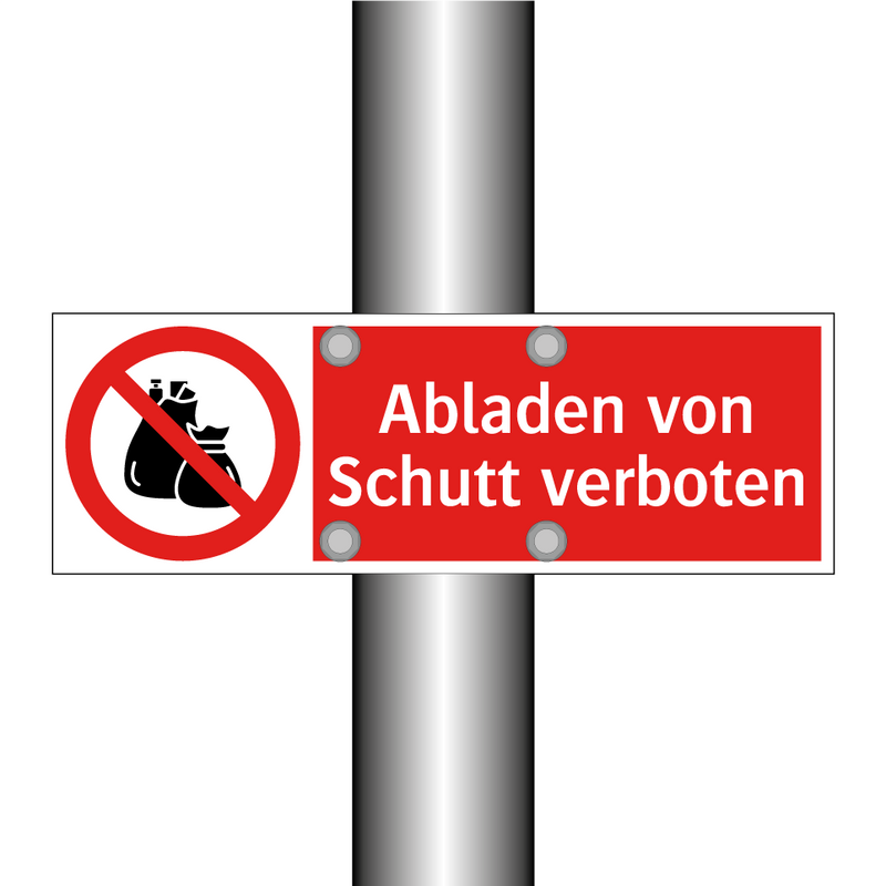 Abladen von Schutt verboten