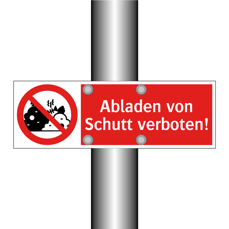 Abladen von Schutt verboten!