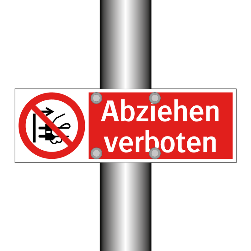 Abziehen verboten