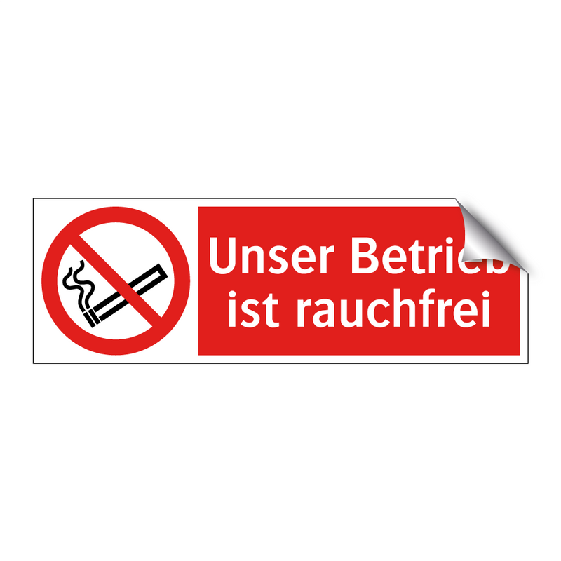 Unser Betrieb ist rauchfrei