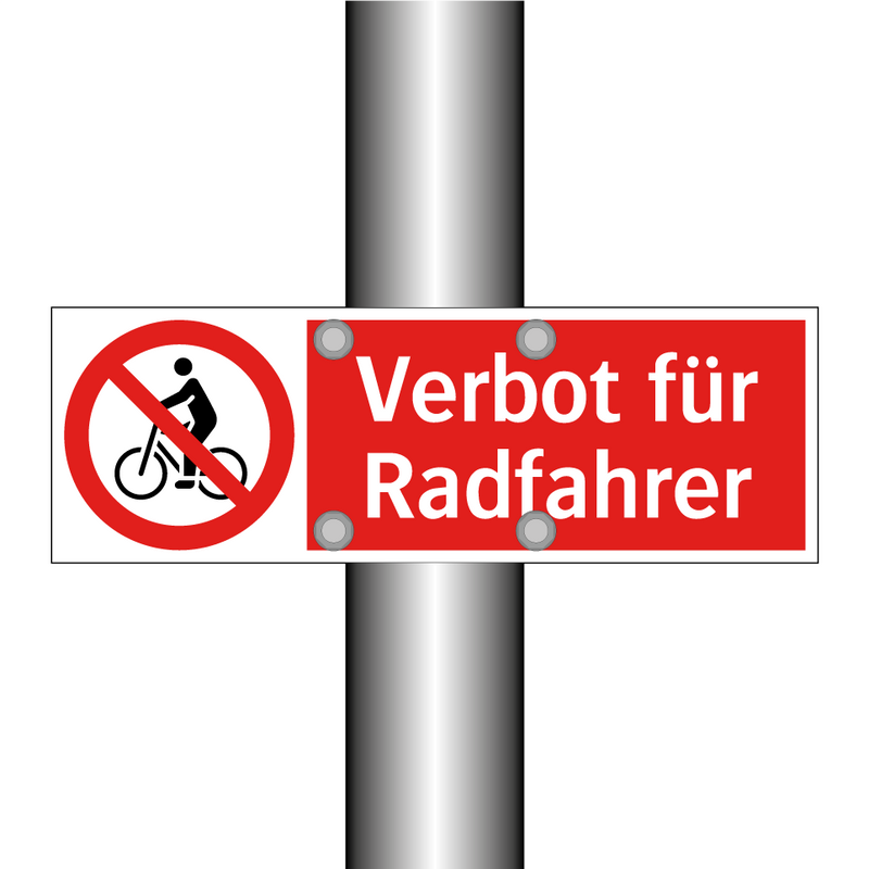 Verbot für Radfahrer