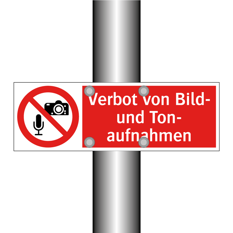 Verbot von Bild- und Ton- aufnahmen