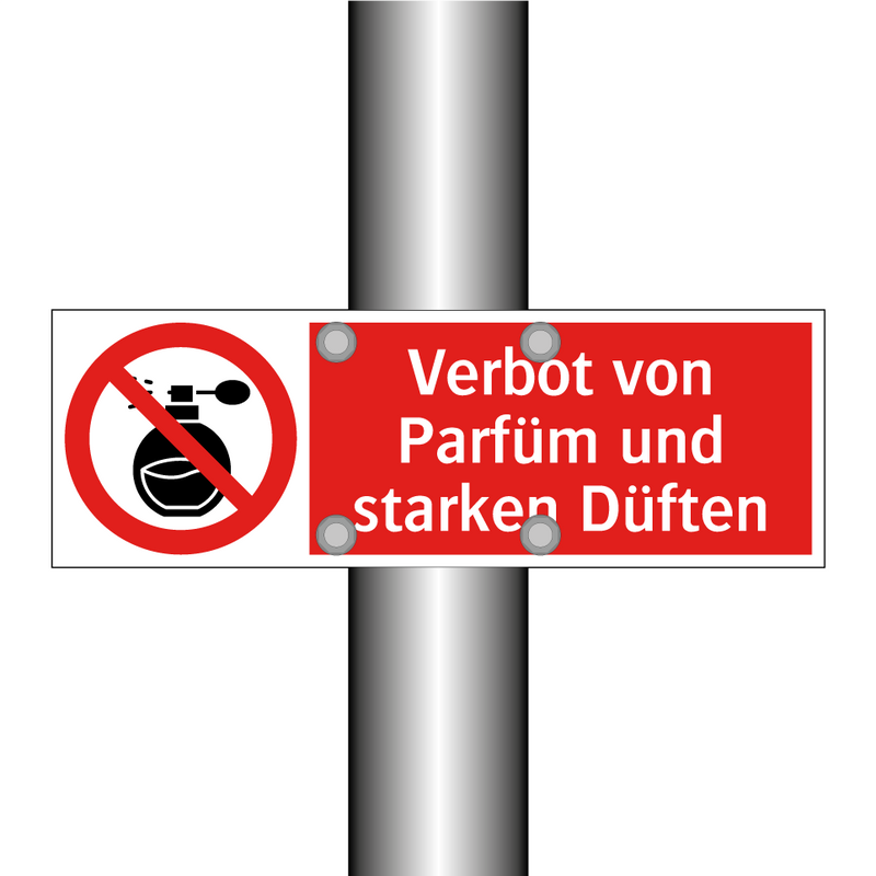 Verbot von Parfüm und starken Düften