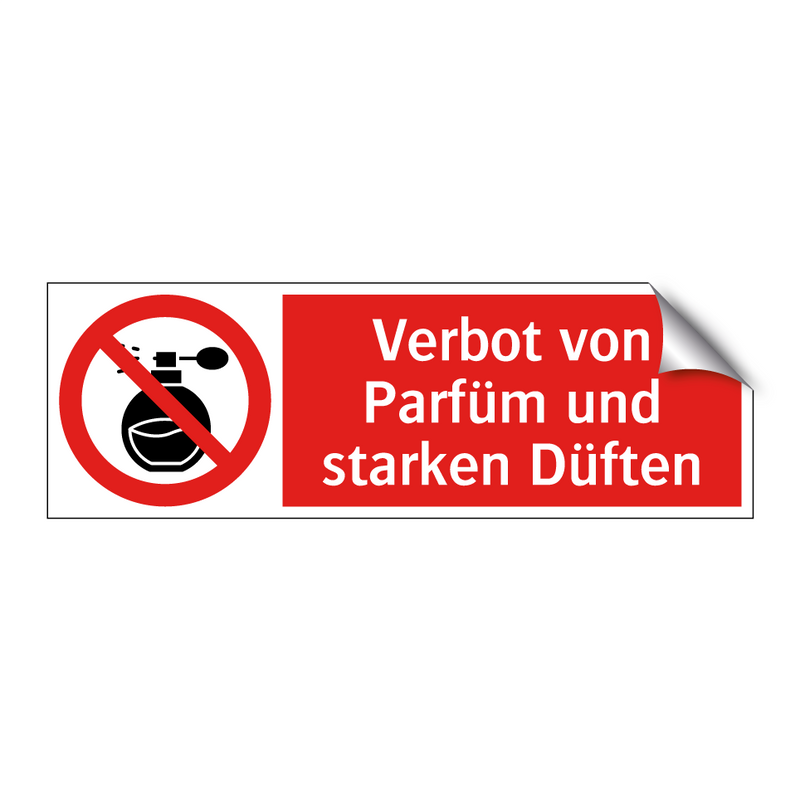 Verbot von Parfüm und starken Düften