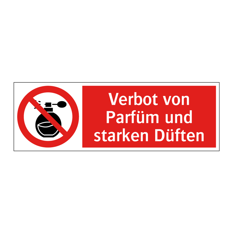 Verbot von Parfüm und starken Düften