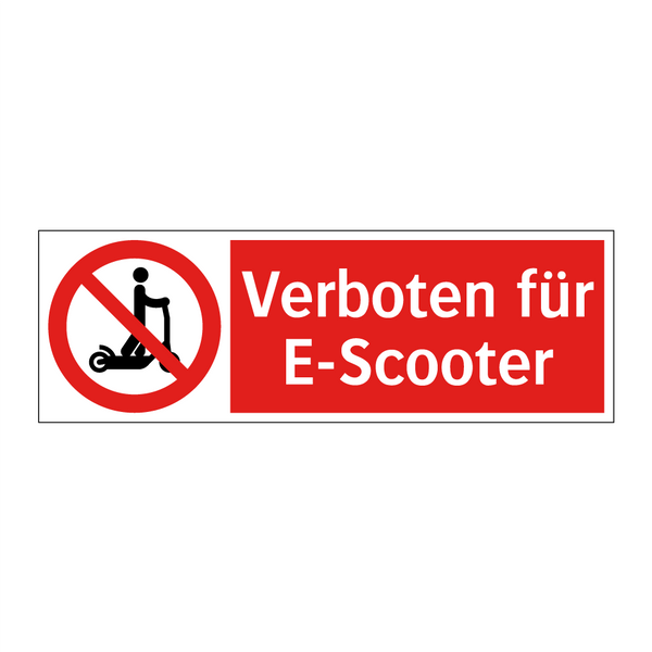 Verboten für E-Scooter