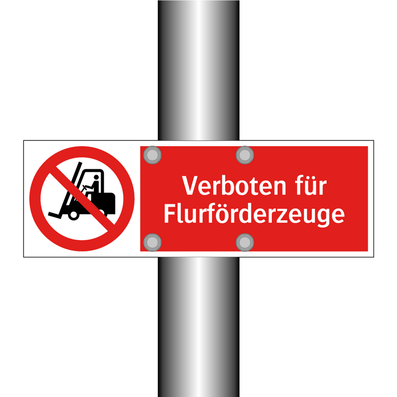 Verboten für Flurförderzeuge