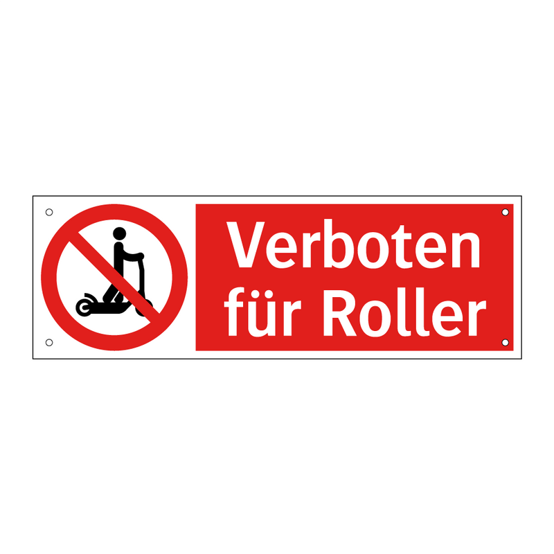 Verboten für Roller