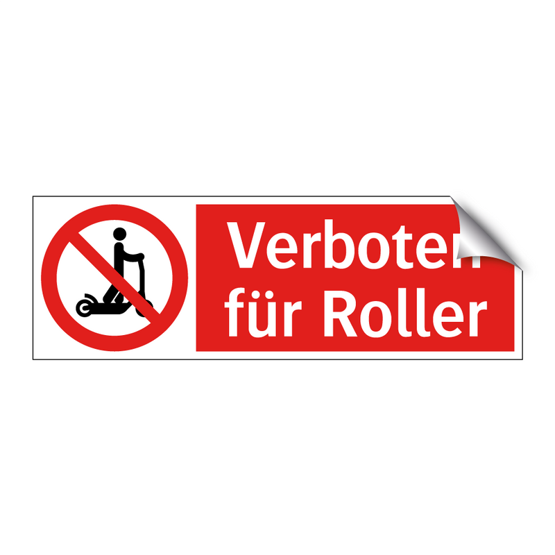 Verboten für Roller