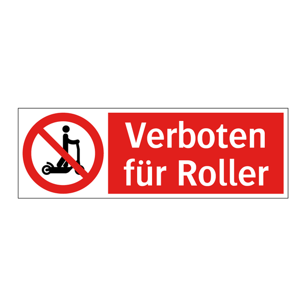 Verboten für Roller