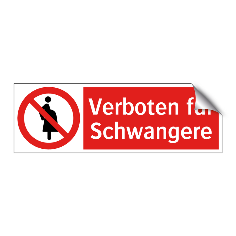 Verboten für Schwangere