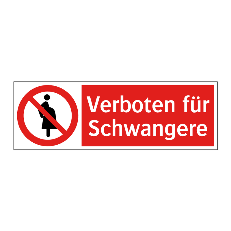 Verboten für Schwangere