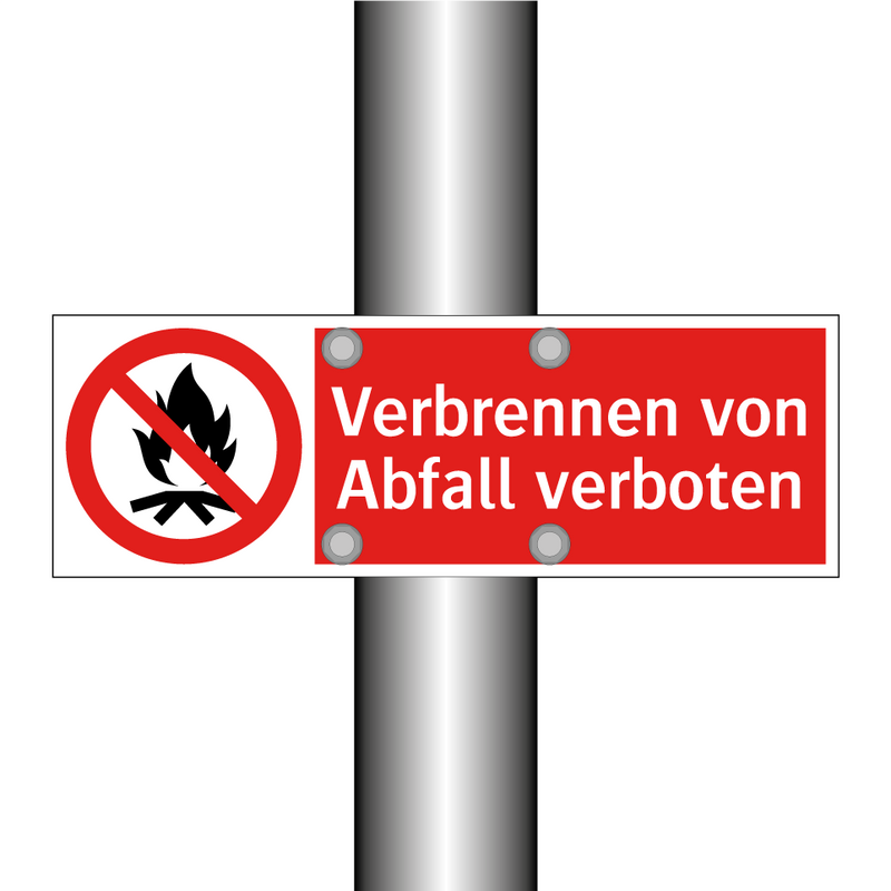 Verbrennen von Abfall verboten