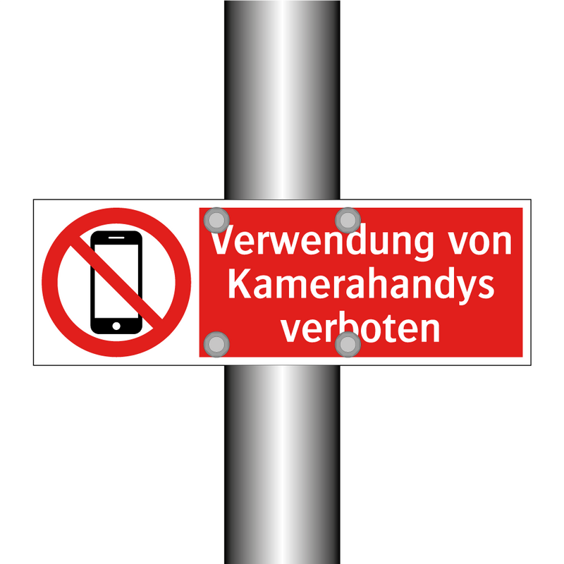 Verwendung von Kamerahandys verboten