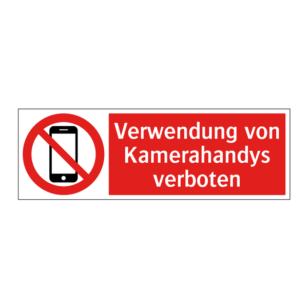 Verwendung von Kamerahandys verboten