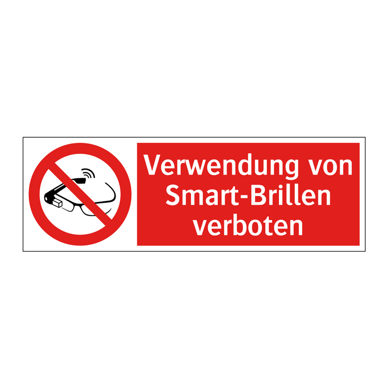 Verwendung von Smart-Brillen verboten