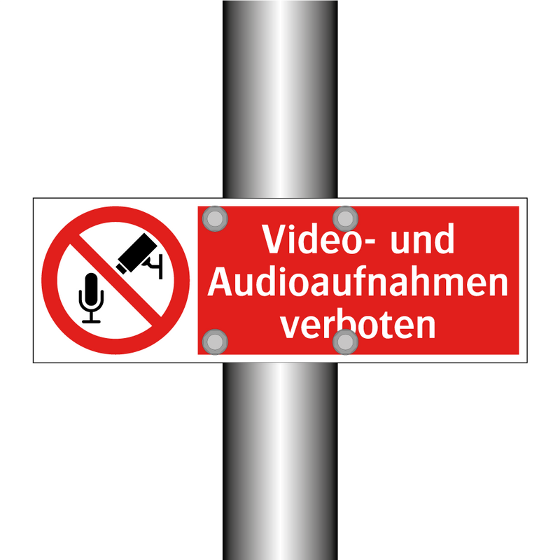 Video- und Audioaufnahmen verboten