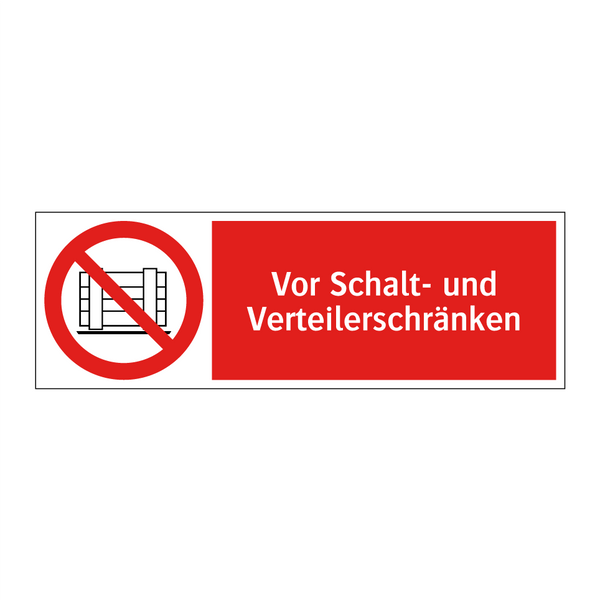 Vor Schalt- und Verteilerschränken