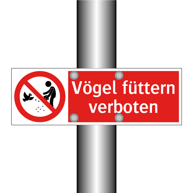 Vögel füttern verboten