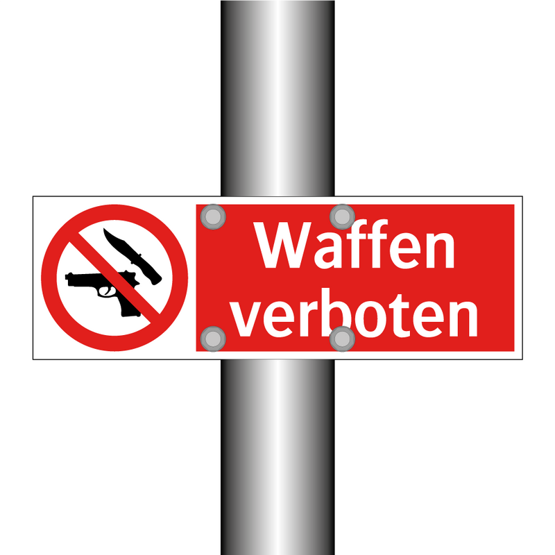 Waffen verboten