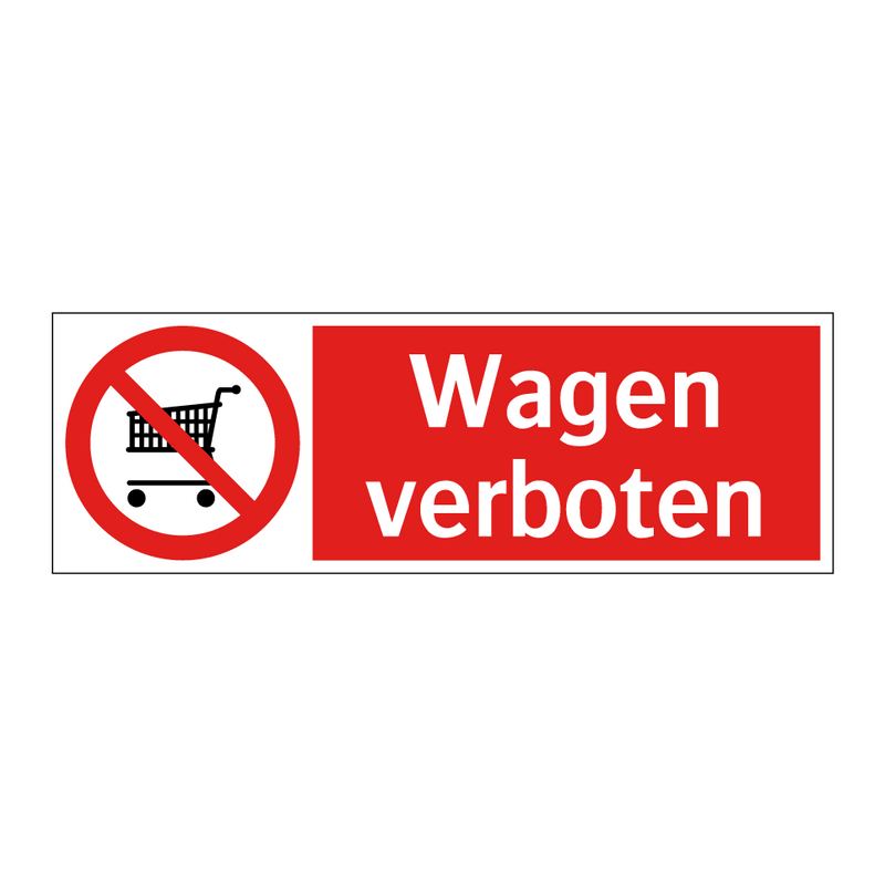 Wagen verboten