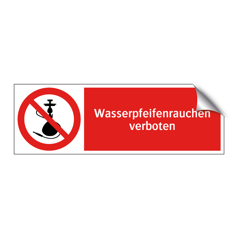 Wasserpfeifenrauchen verboten