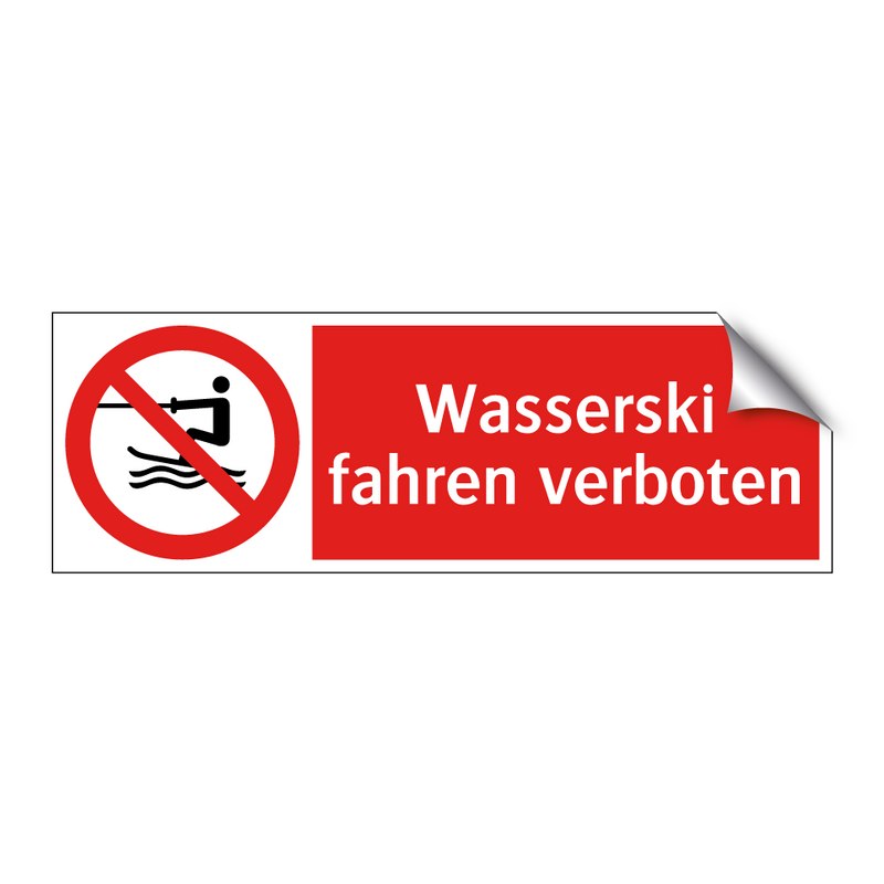 Wasserski fahren verboten