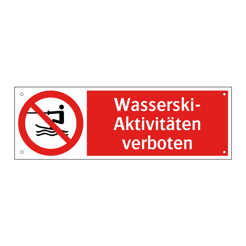 Wasserski- Aktivitäten verboten