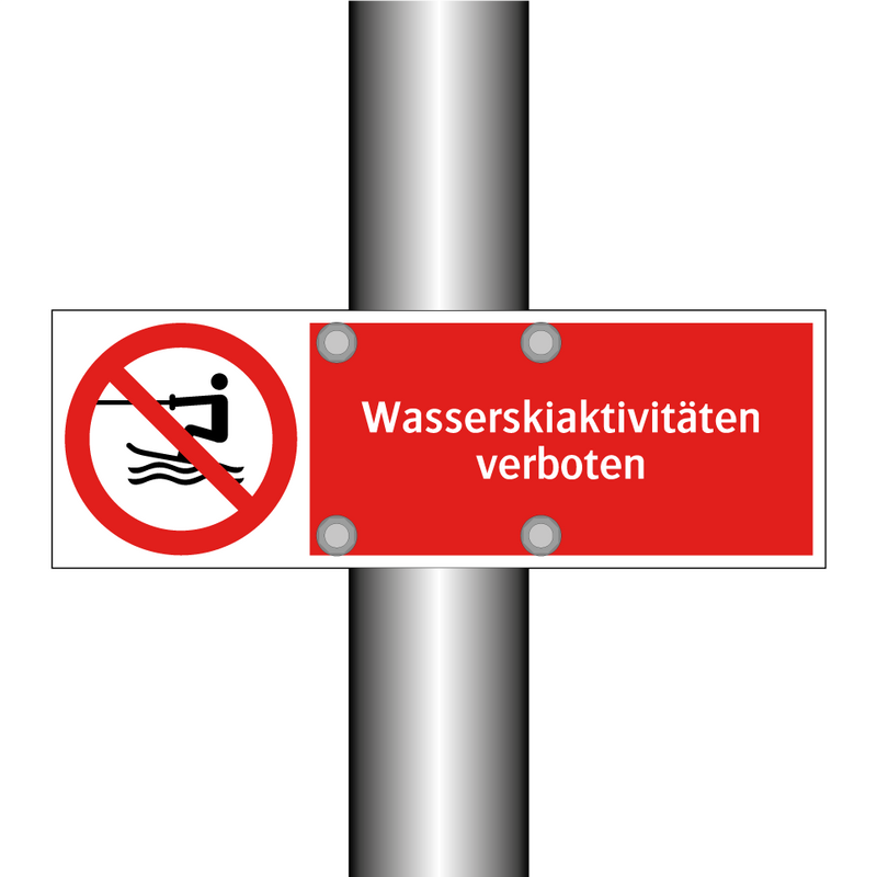 Wasserskiaktivitäten verboten