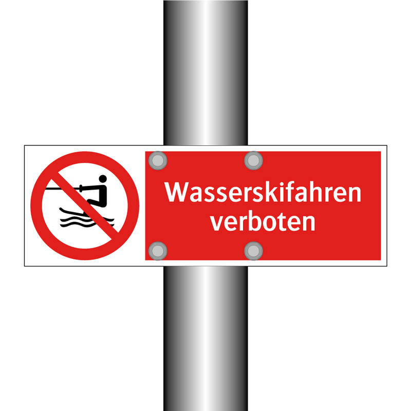 Wasserskifahren verboten